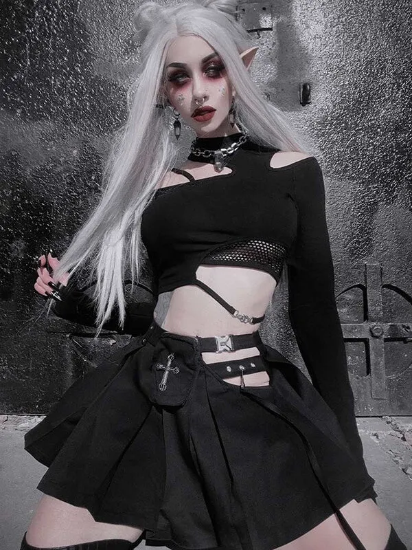 Alternative grunge top/ skirt