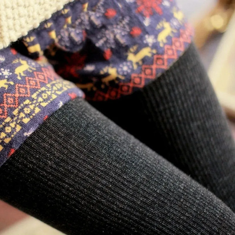 Girl's Winter Classic Knitted Spandex Leggings Leg Warmers