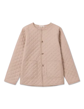 Lulu Quilted Jacket - SOFT ROSE