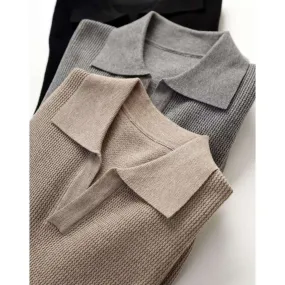 Luxe Polo Sweater