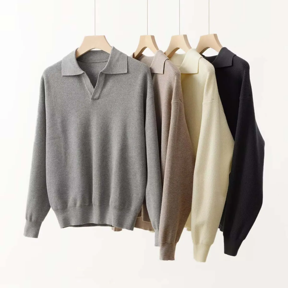 Luxe Polo Sweater