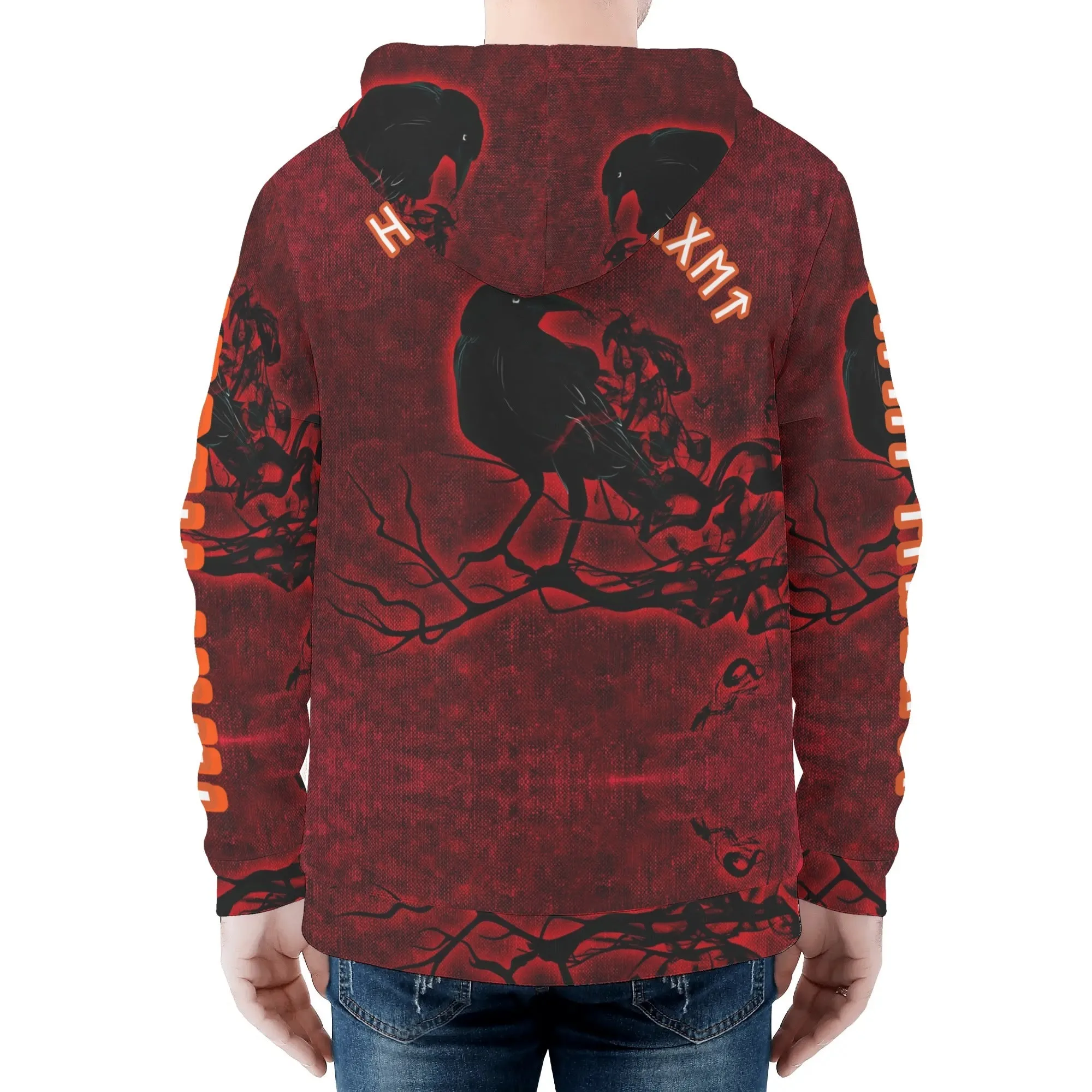 Nordic Nugget Men's Zip Up Hoodie