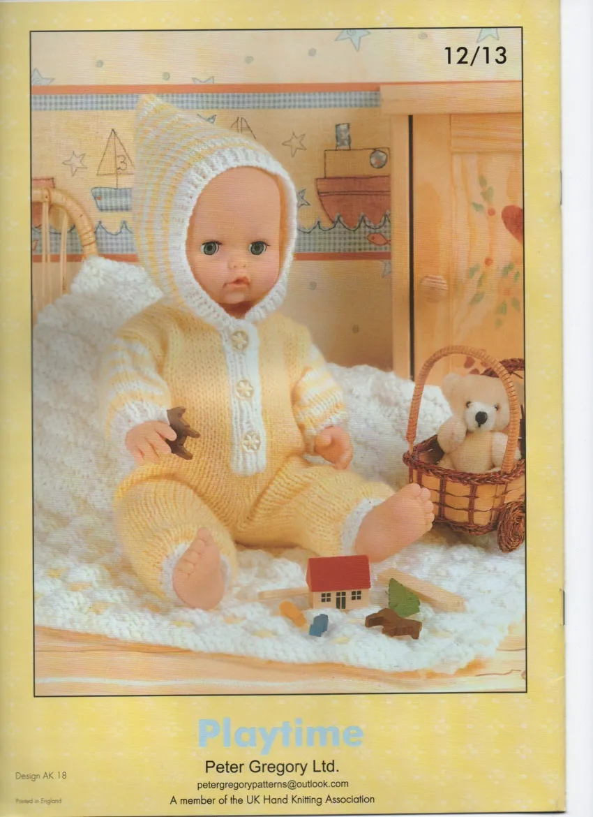 Peter Gregory Knitting Booklet AK18 Dolls Clothes & Premature Babies