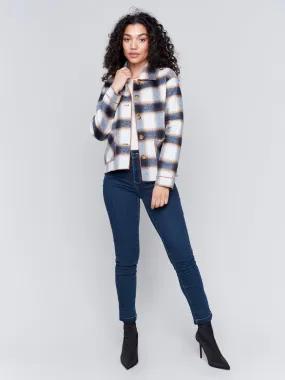 Plaid Reversible Short Jacket by Charlie B