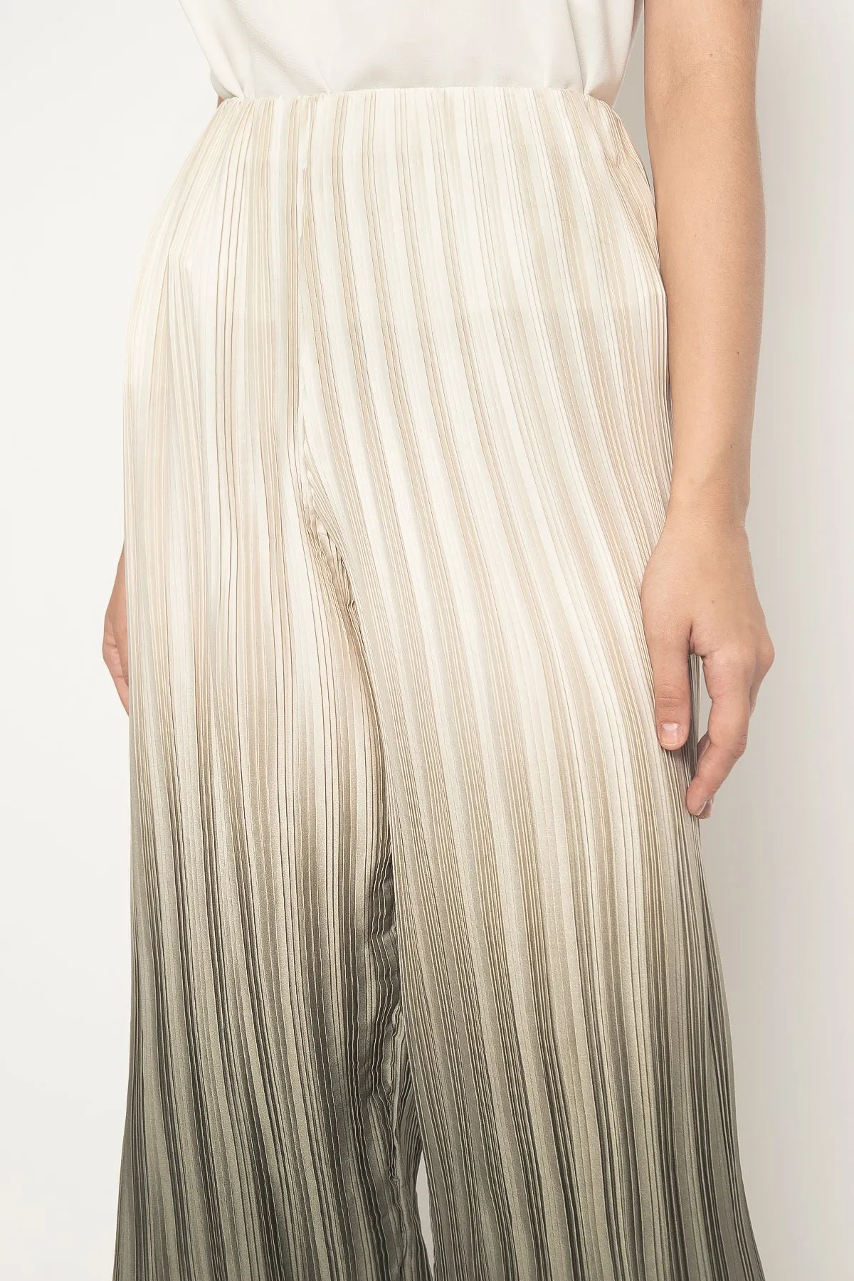 Pleated Pants in Green